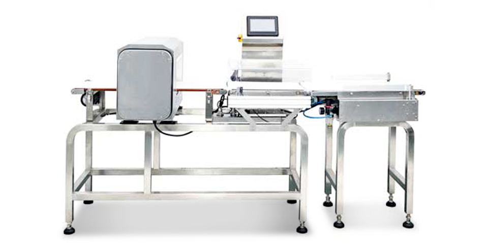 Anteprima check weigher e metal detector combinati